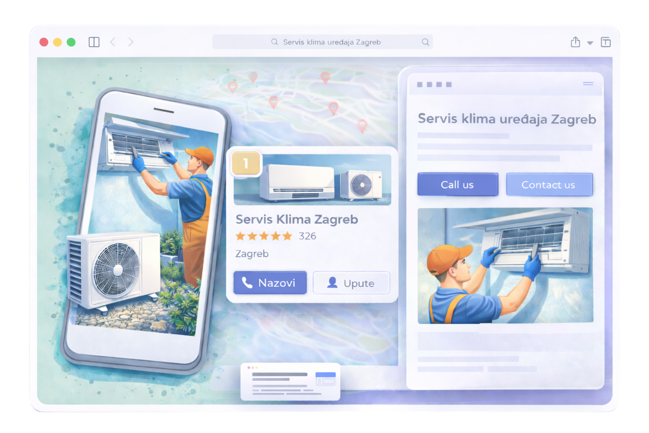 lokalni seo - optimizacija stranice za usluge